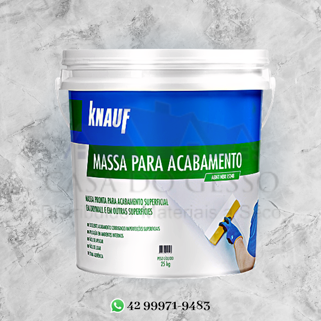 massa para acabamento knauf